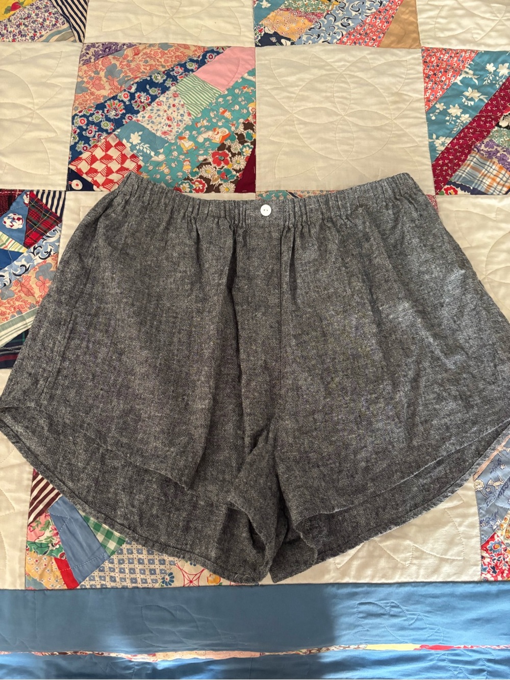 Whimsy + Row butterfly hemp blend shorts
